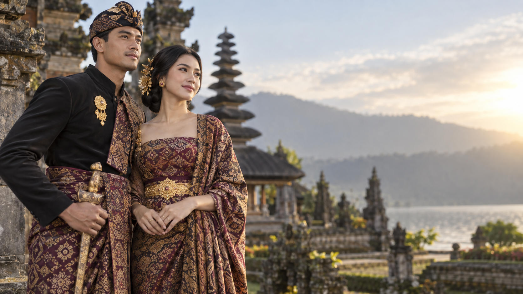 Potret Prewedding Asnawi dan Yuriska Bernuansa Adat