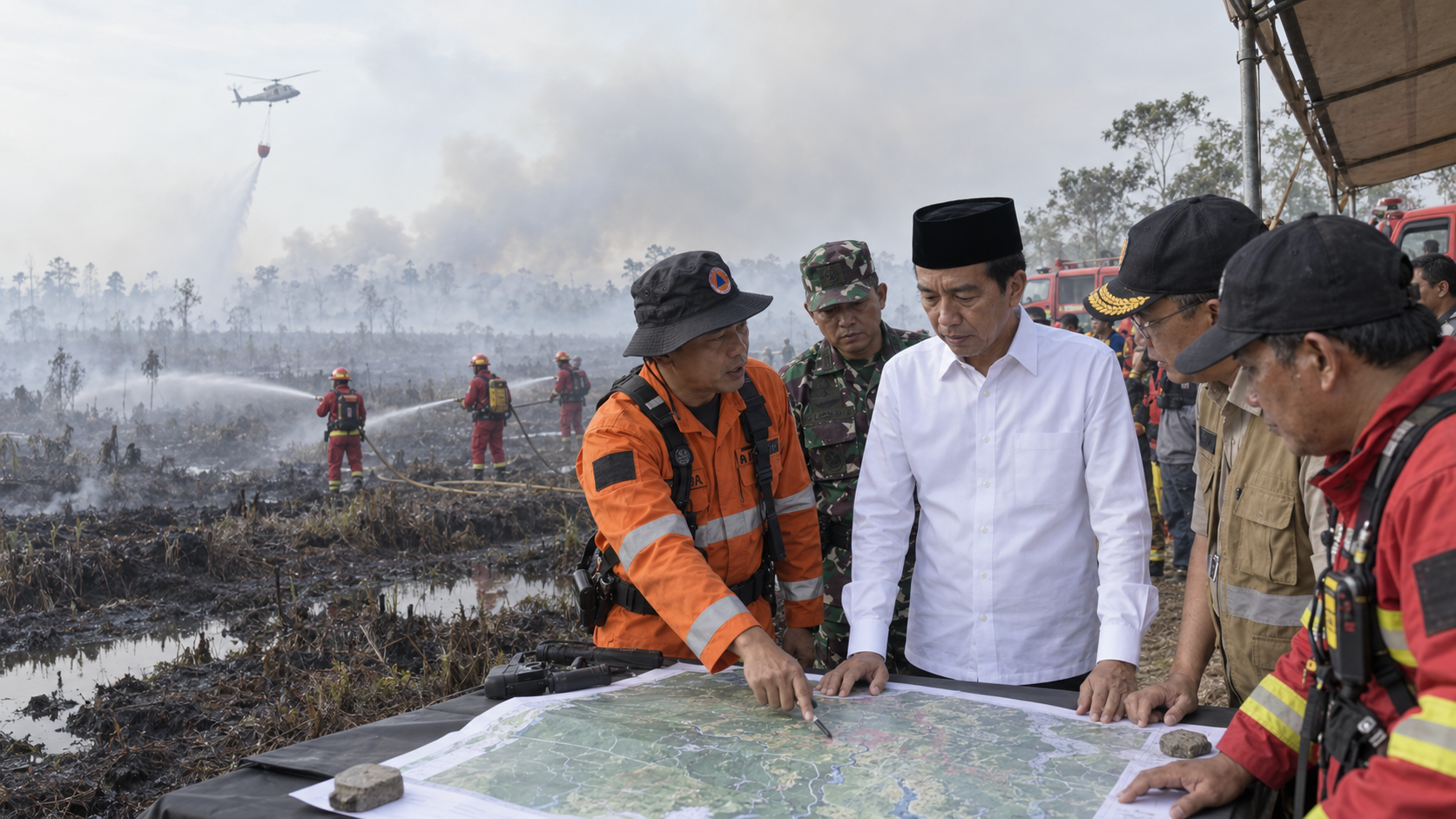 Prabowo: Karhutla Ditangani Cepat, Kalteng-Sumsel Prioritas