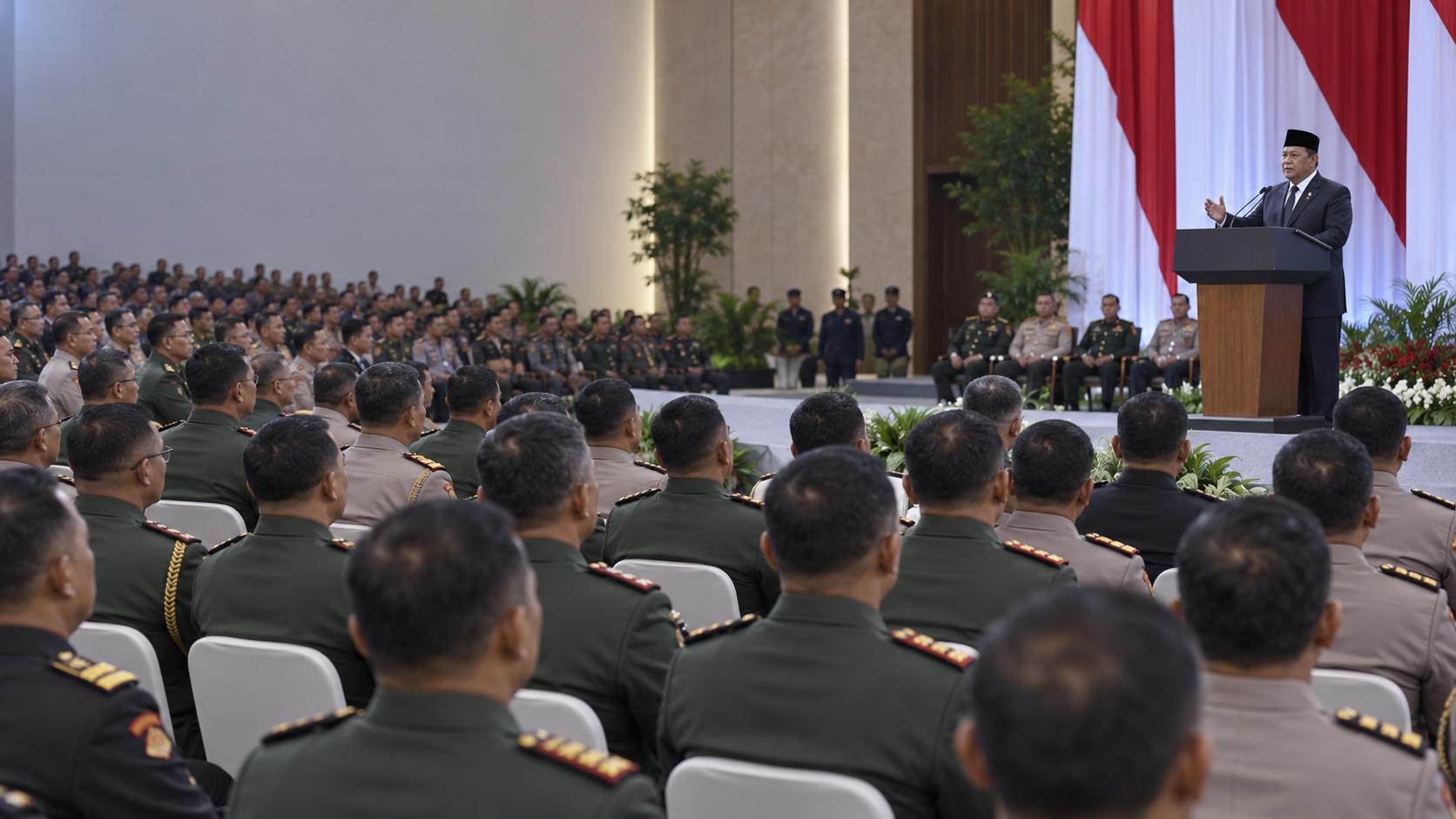 Prabowo Kumpulkan 800 Pati, Utut Soroti Konsolidasi TNI-Polri