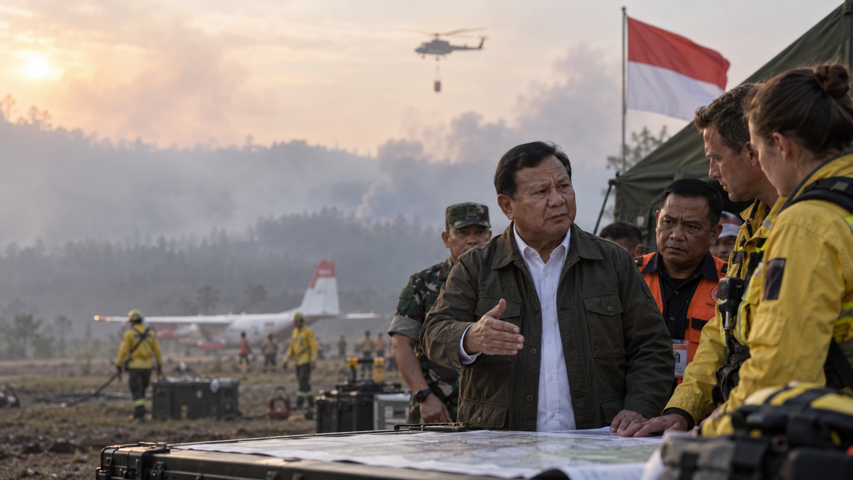 Prabowo Setujui Bantuan Asing untuk Tangani Karhutla