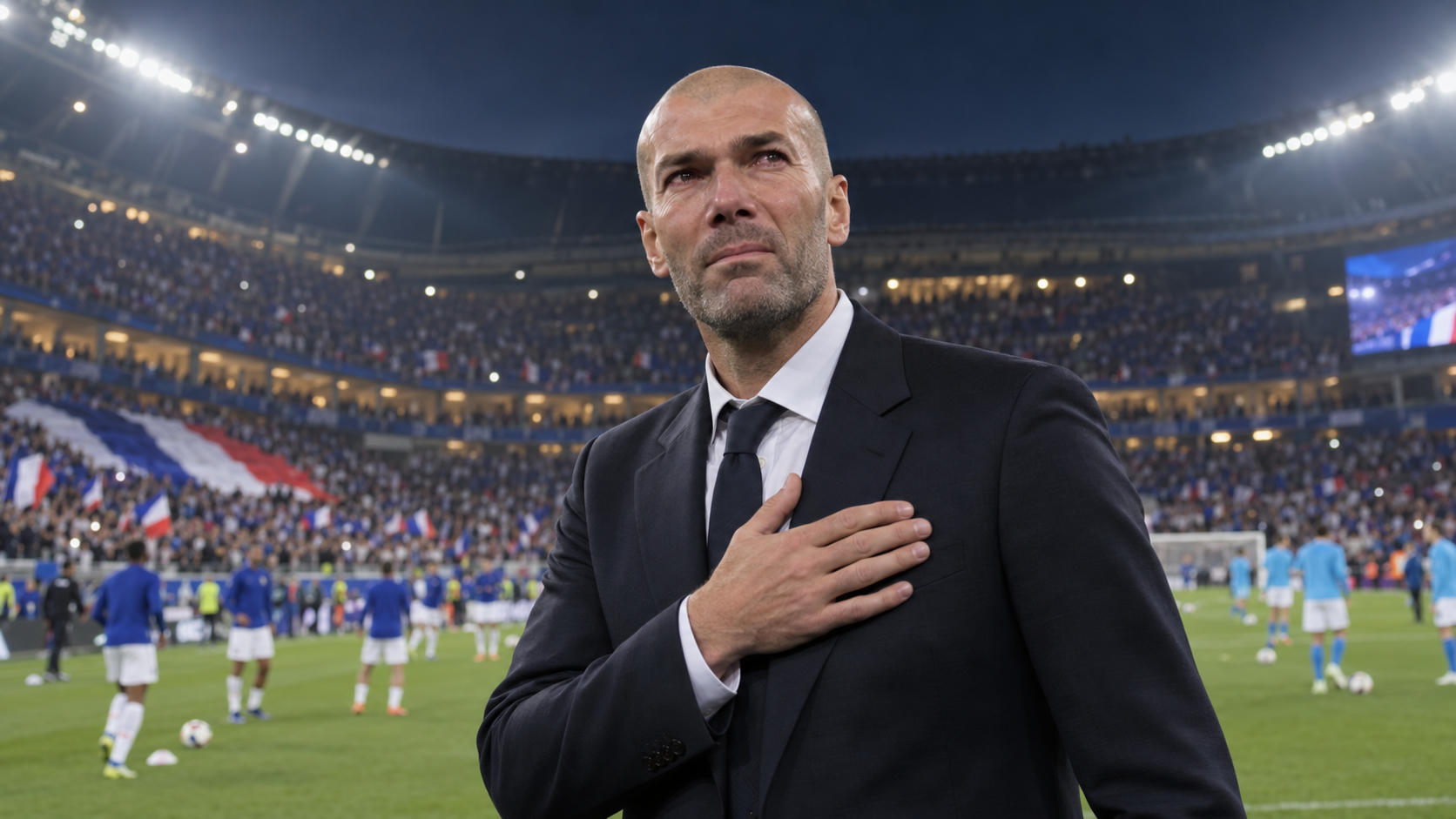 Prancis vs Italia 1-1: Debut Kandang Zidane Emosional