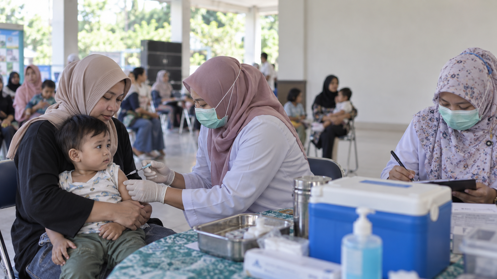 Puskesmas Cisauk Gelar Kejar Imunisasi