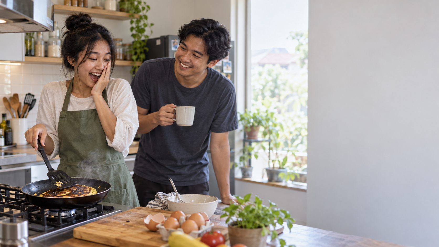 Ranty Maria Masak untuk Rayn Wijaya, Gagal tapi Seru