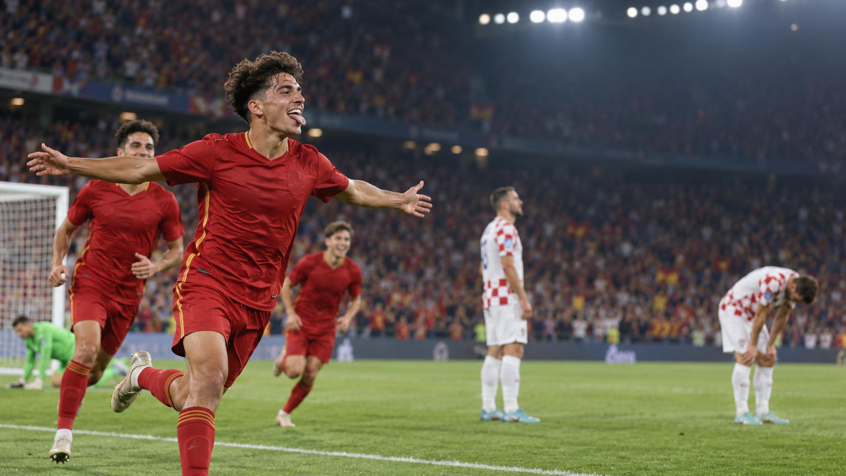 Spanyol vs Kroasia: Yamal Cetak Dua Gol