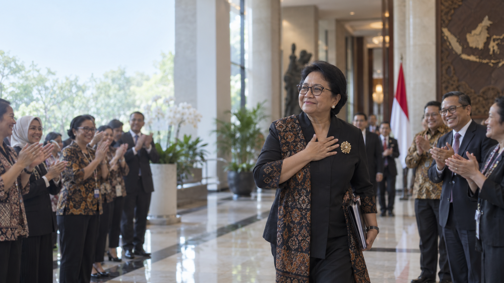 Sugiono Tinggalkan Kemlu Diiringi Tepuk Tangan