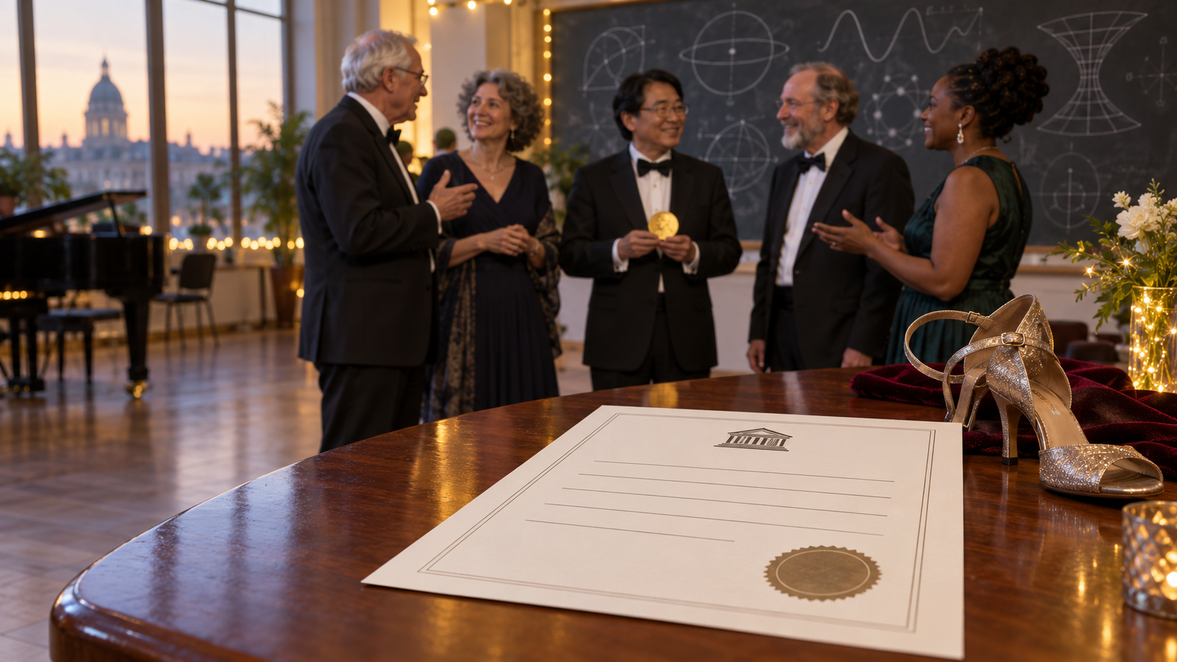 Surat Izin, Pesta Dansa, dan Lima Nobel Fisika