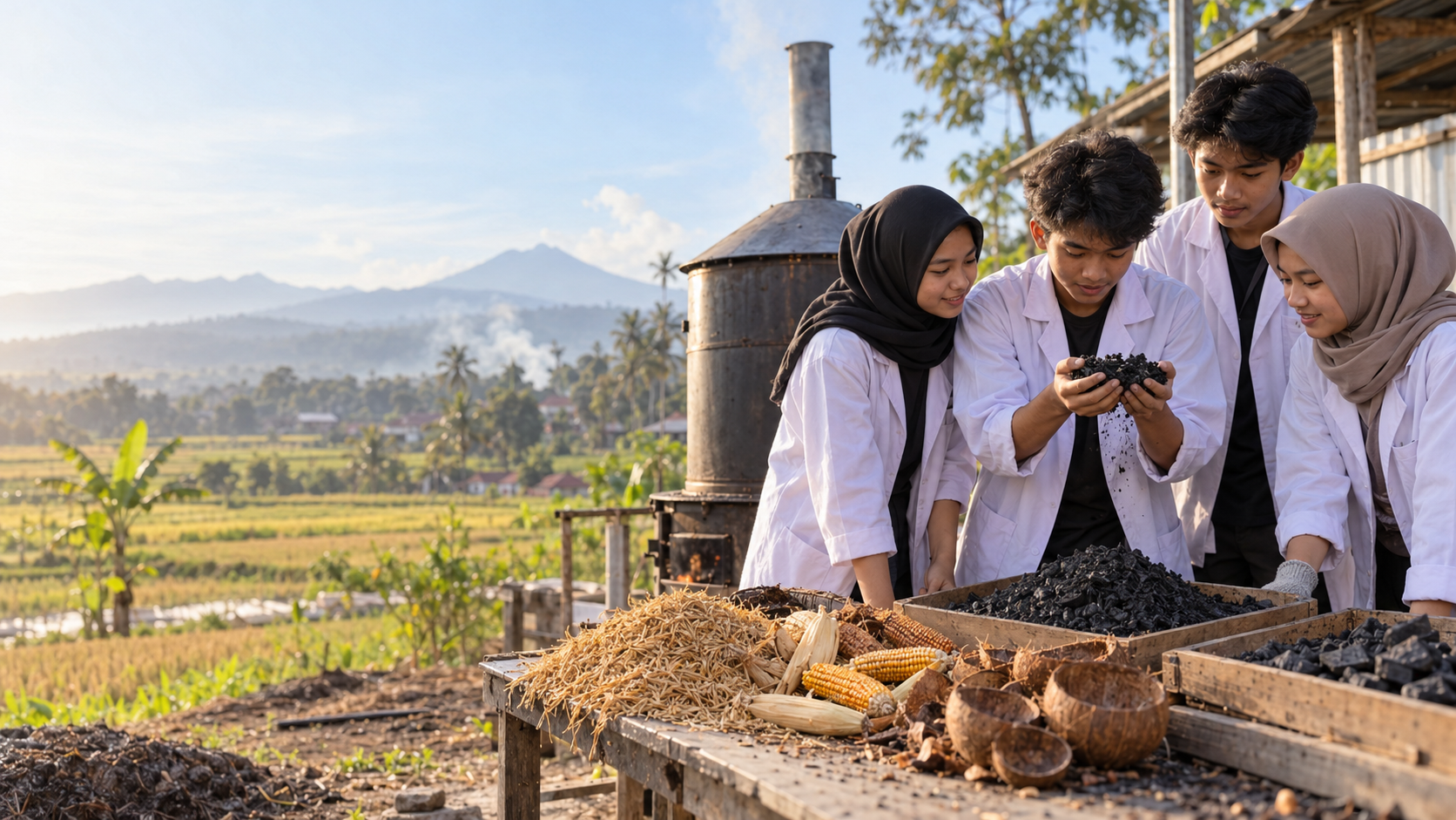Tim Riset MAN IC Tapsel Raih Juara 2 Biochar