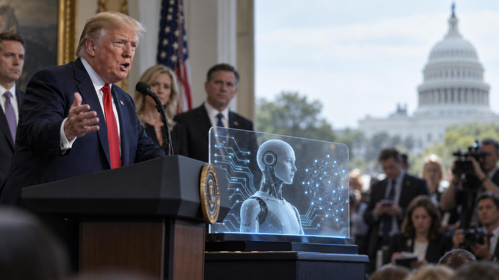 Trump dan Wacana Pergantian Istilah Kecerdasan Buatan