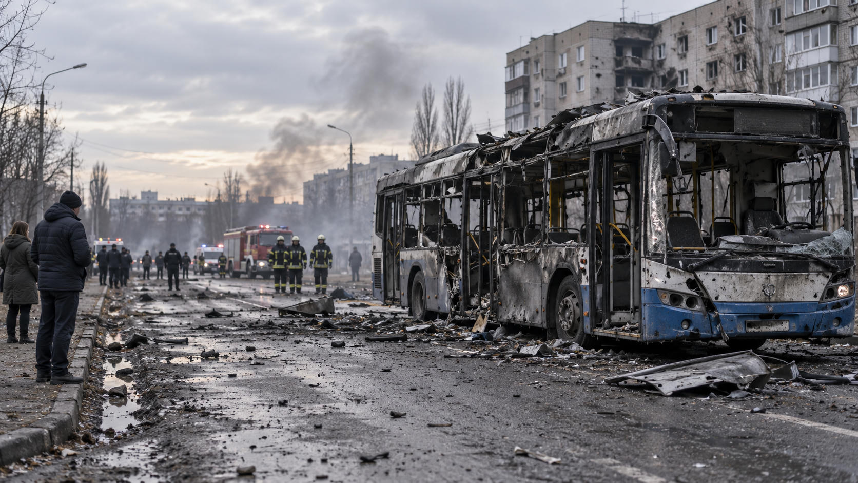 Ukraina Laporkan Serangan Bus di Kramatorsk
